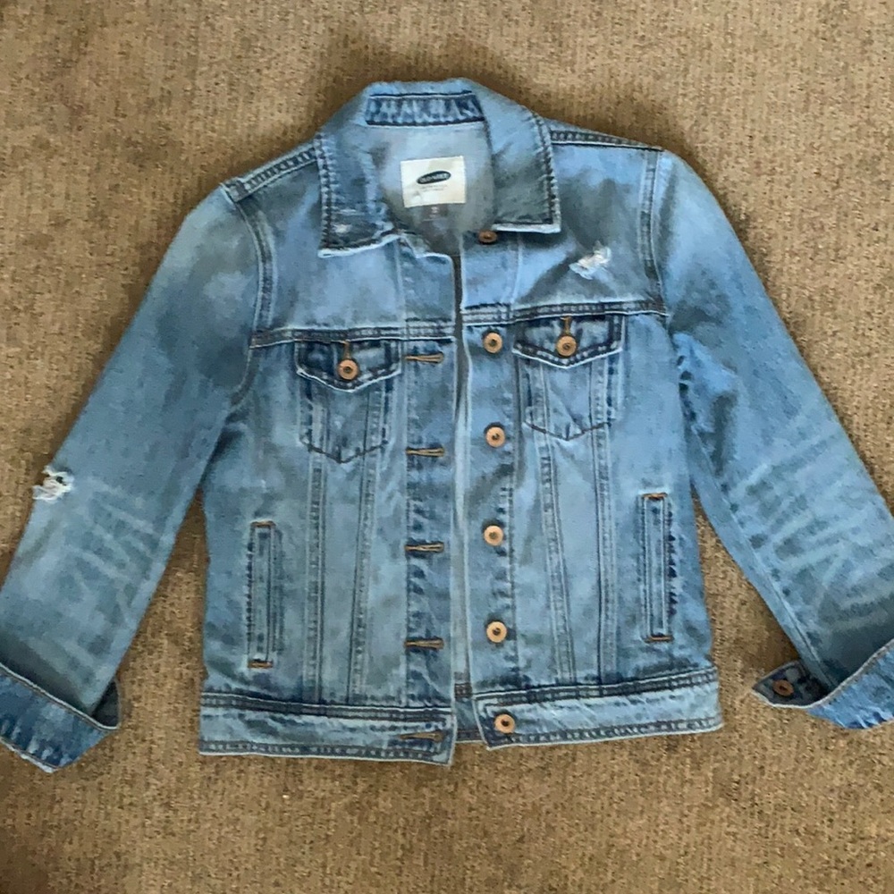 Old Navy Distressed Denim Jacket